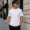 wit heren T-shirt met een comfortabele pasvorm