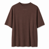 Bruin heren T-shirt met een comfortabele pasvorm